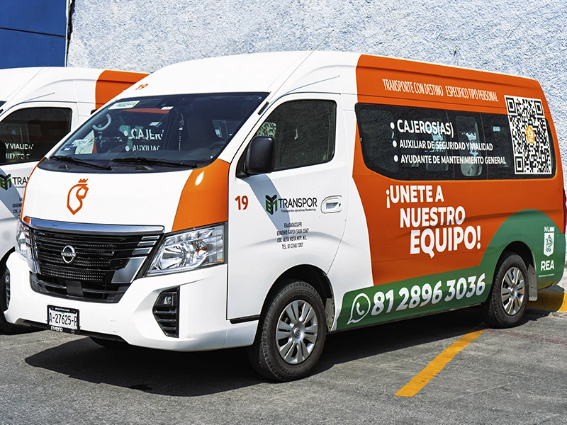 Flota de unidades para transporte de personal