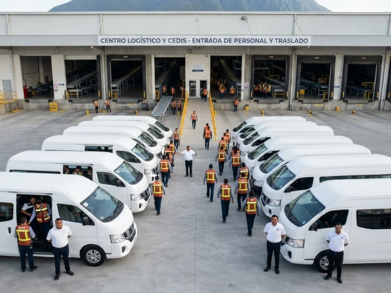 Transporte de personal para empresas y centros de distribución