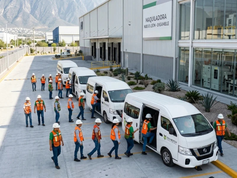 Transporte de personal para empresas y maquiladoras