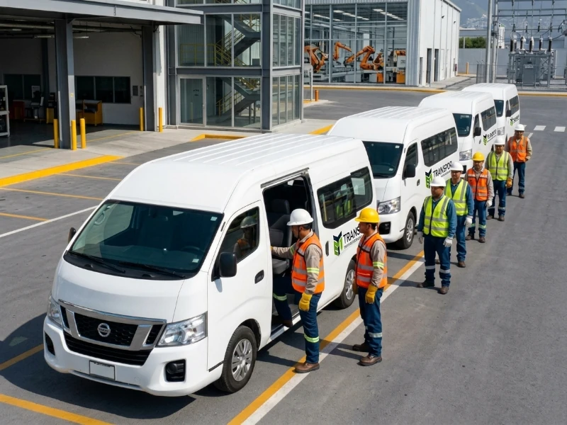 Transporte de personal para empresas y plantas industriales
