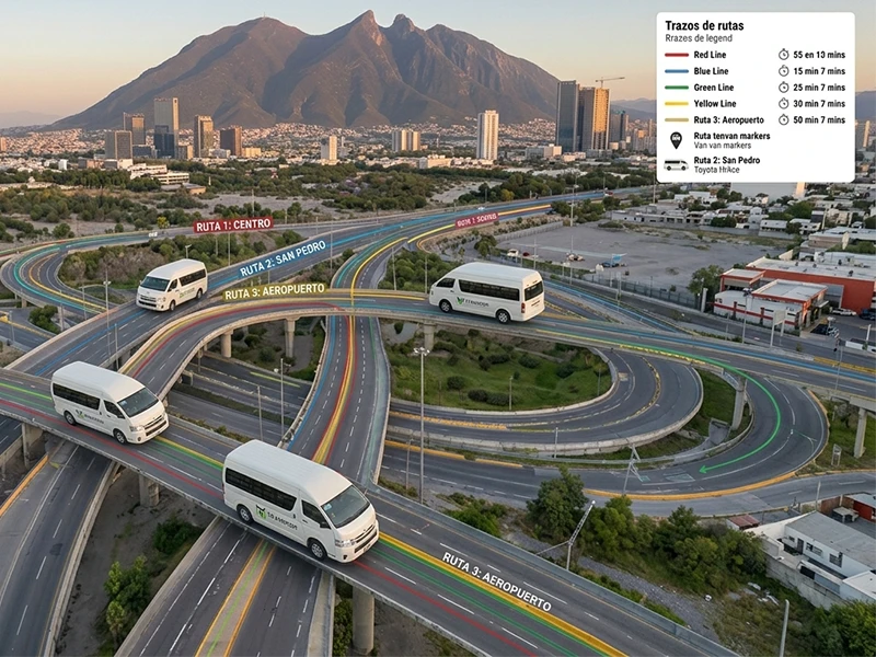 Transporte de personal - Rutas